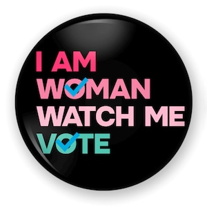 Vote Button or Magnet, Vote Pin, Voting Pin, Kamala Button, Kamala Harris Walz, Womens Vote, Vote Kamala, Register Vote, Register Vote Pin