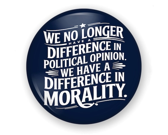 Large Democrat Button Or Magnet, ANTI Trump Button, Hands Off Button, Anti-Trump Fridge Magnet, Gift for Democrat, Anti GOP, Protest Button