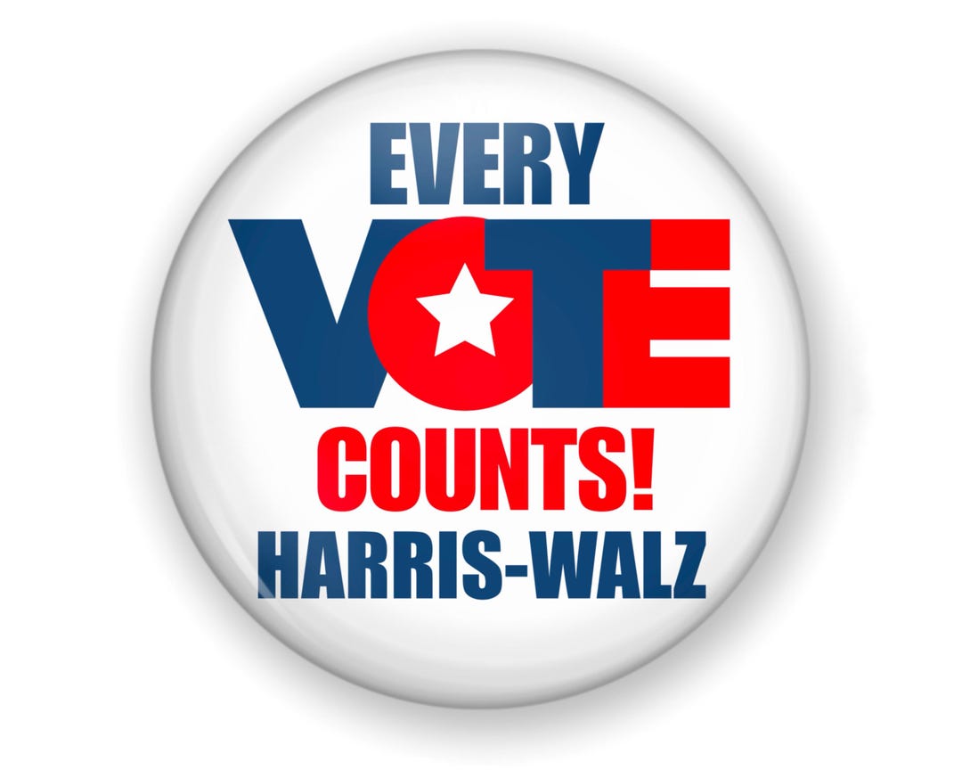 Kamala Harris Tim Walz Campaign Button, Vote Kamala, Kamala Button ...