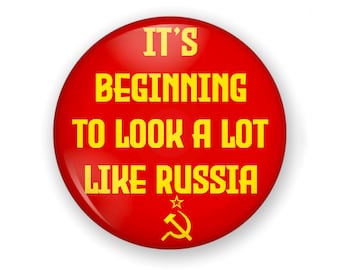Anti Trump Button and Magnet, Trump is a Fascist Button, Fight Oligarchy, Trump Fascist Regime, Protect Democracy, Hands Off Democracy