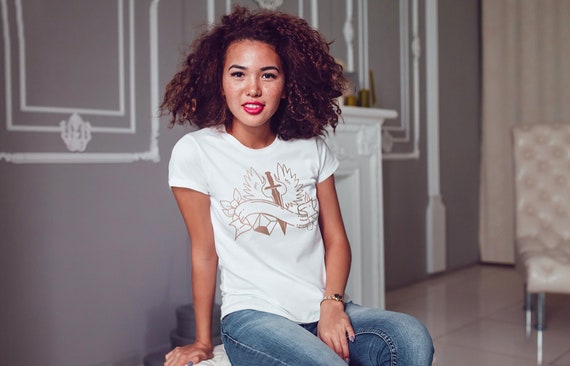 Paladin art with Customisable Banner Dungeons and Dragons Tabletop RPG Women&#39;s Tshirt