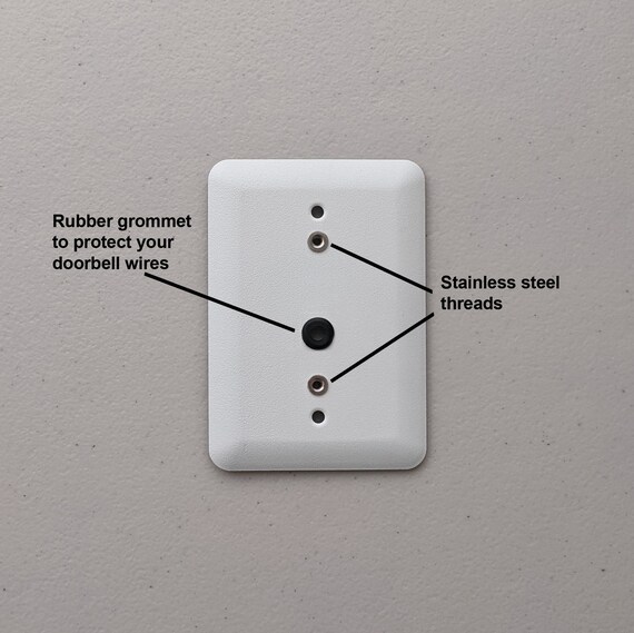 thumbnail image 2 of Elago Wall Plate Mount For Google Nest Hello Doorbell (Wired, 2nd Gen) | Matte Plastic | Sleek Finish 2 of 3