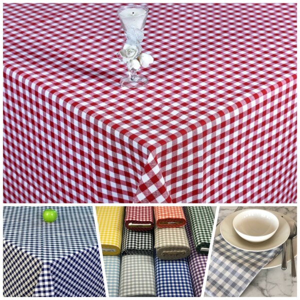 Gingham Tablecloth Etsy UK