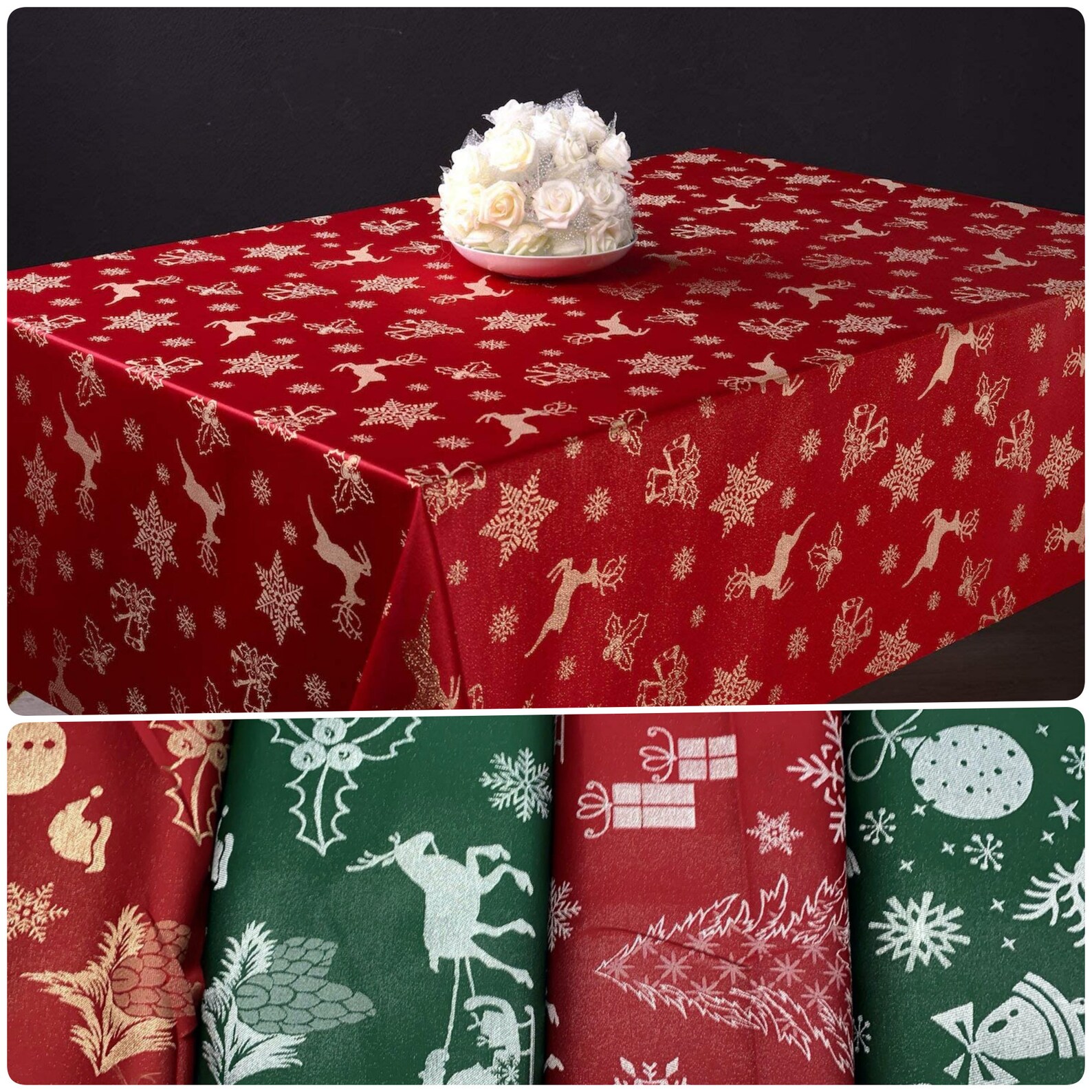 Christmas Tablecloth Etsy UK