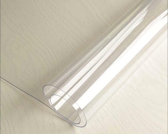 Nappe en PVC transparent, protection de table, revêtement en plastique 1,5 mm