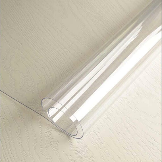 Clear Transparent Vinyl PVC 1.5 mm thick Tablecloth Table Protector Plastic Cover