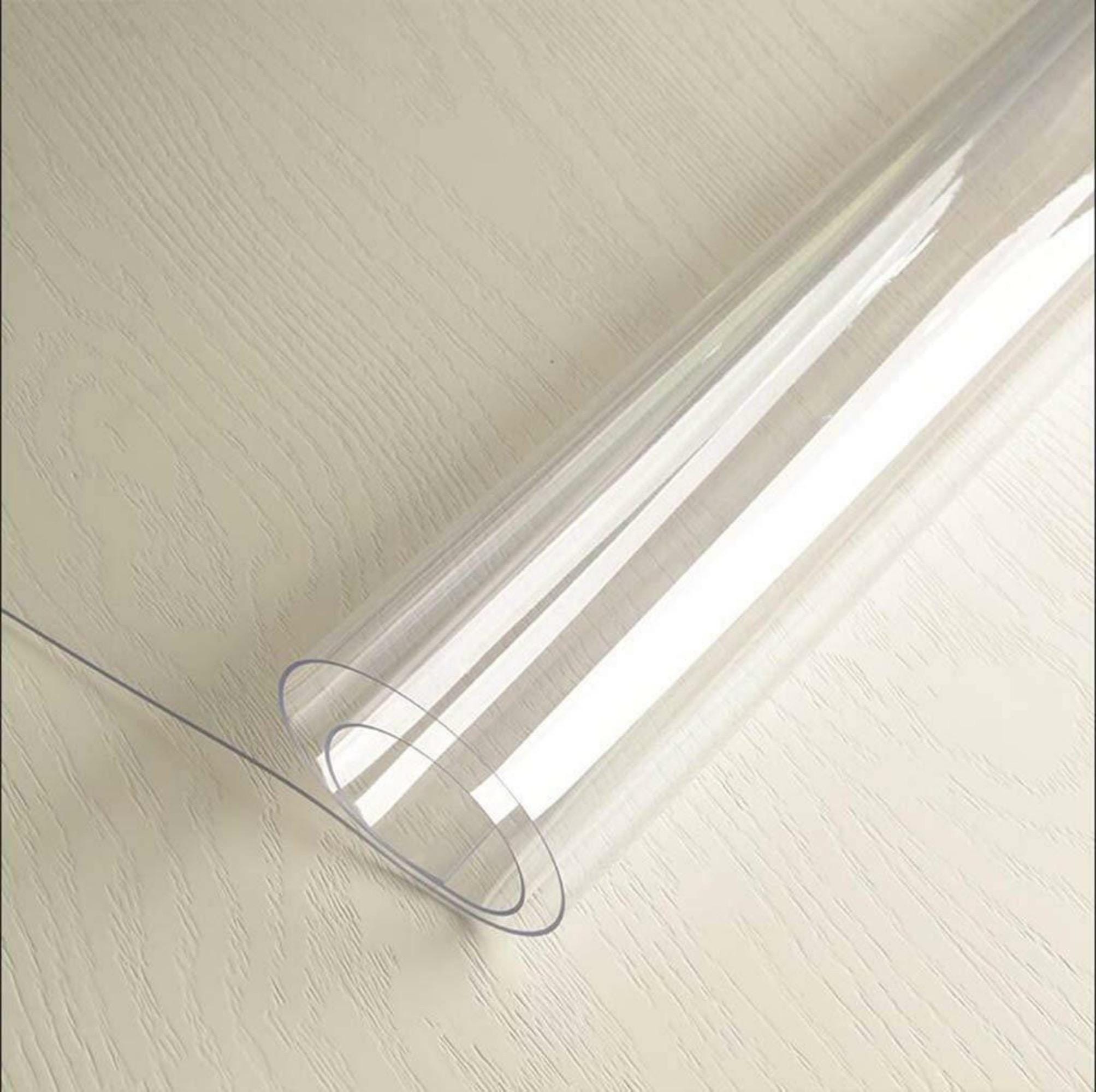 Nappe Vinyle Transparente, PVC épais 140 Microns, Essuyage Facile - Plusieurs Formes