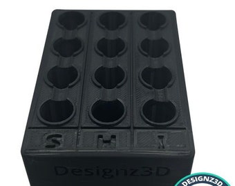 Rugged Desk Organizer for 510 Cartridge Holder (3-Column)