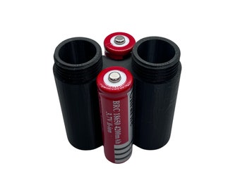 18650 Battery Holder, Travel Case (Holds 2 Batteries)