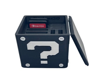 Mario Question Block Switch Game Holder, Game Organizer