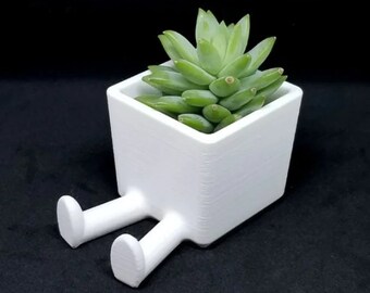 Succulent Planter Legged 3D Printed