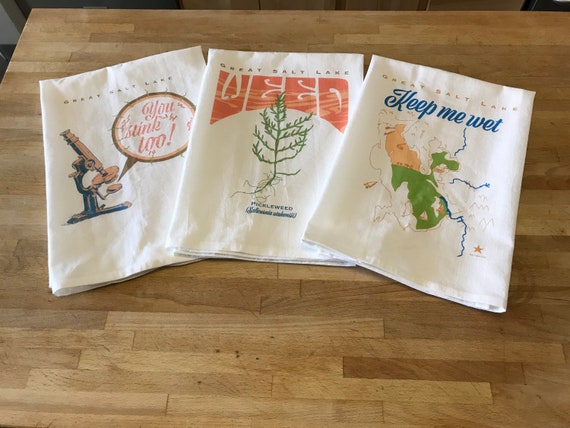 Great Salt Lake Tea Towels - DISCOUNTED set of 3