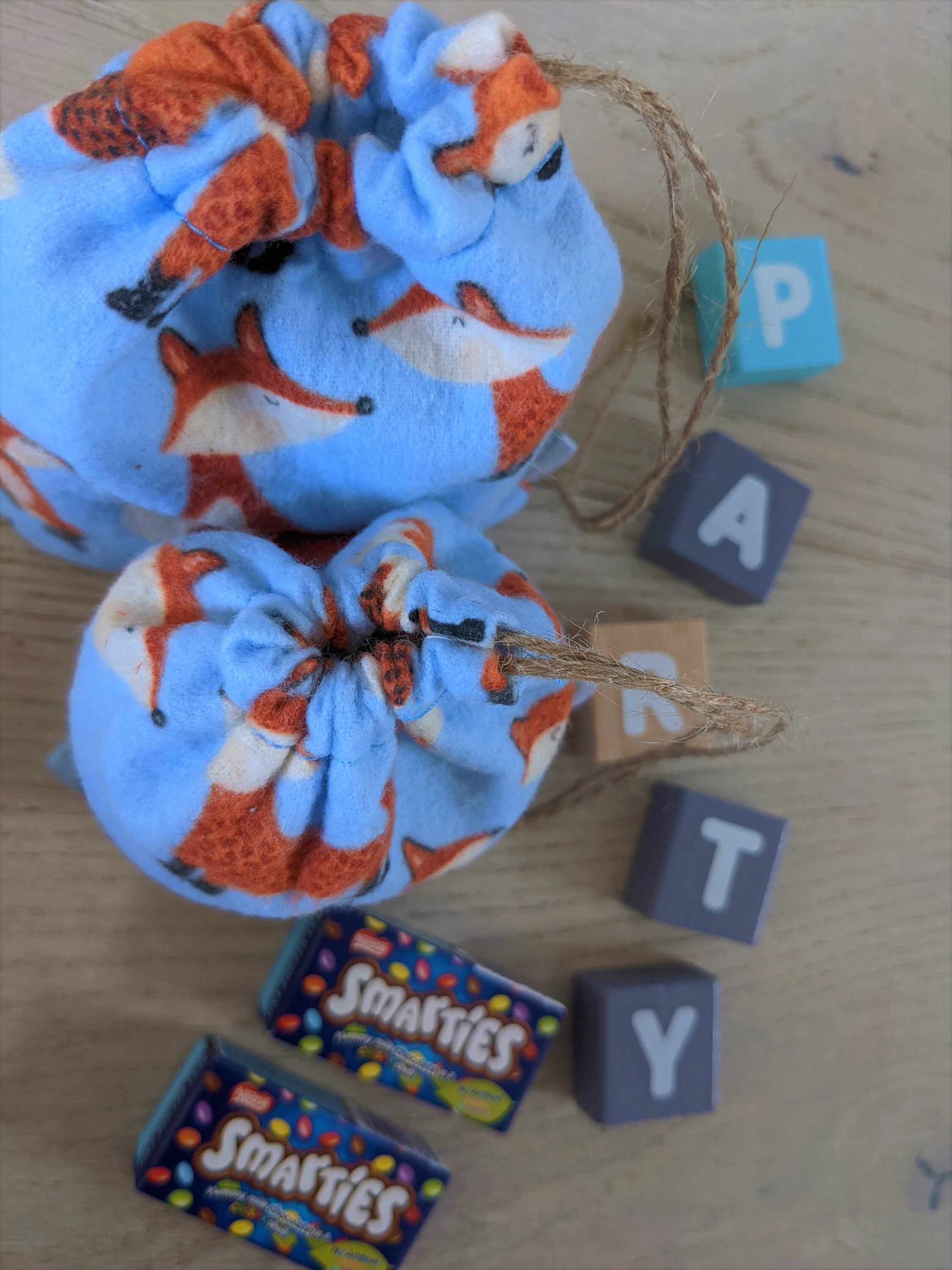 Cotton Party Bags Party Favour Bags Fabric Party Bags Kids Birthday