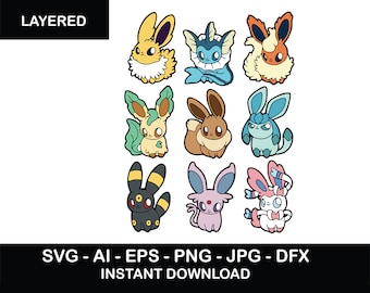 Free Free 313 Eevee Evolution Svg SVG PNG EPS DXF File