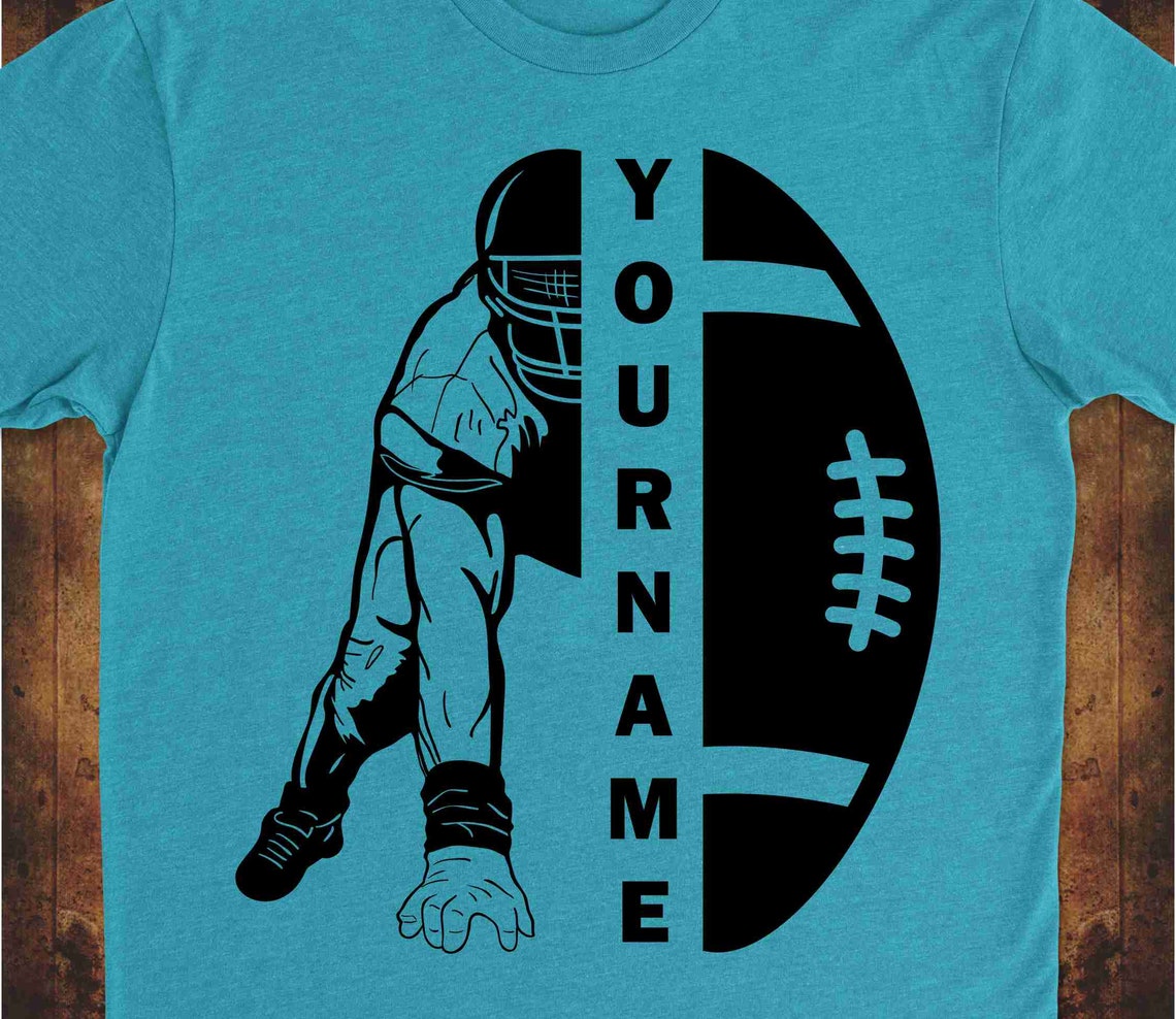 Football Player Svg Football Name Svg Football Svg Football Etsy Canada