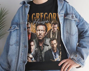 Limited Dr Gregory House Vintage Shirt, Retro Dr Gregory House Gift for Women and Men Unisex T-Shirt, Funny movie gift A143