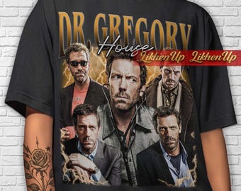 Maglietta vintage Dr. Gregory House in edizione limitata, regalo retrò Dr. Gregory House per donne e uomini, maglietta unisex, regalo divertente del film
