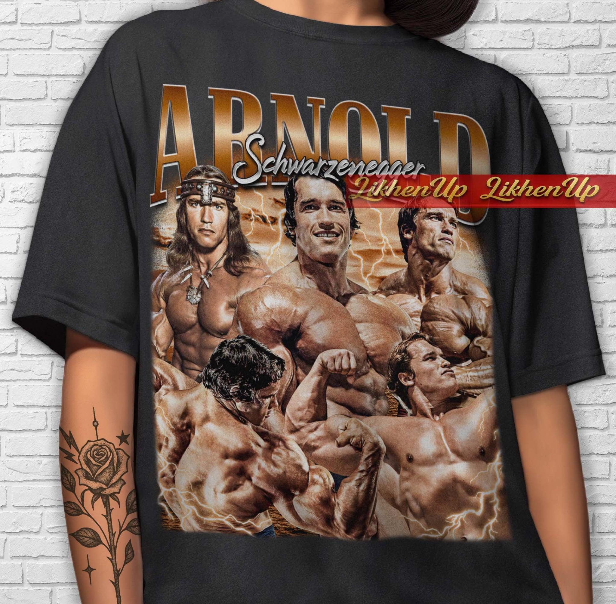 T-shirt Vintage Arnold Schwarzenegger California Governor Gun Show - Taille XXL, Gris, Coton - Années 2000, Occasion Très Bon état