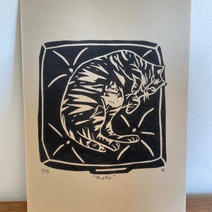 Mucha - Print - Print - Originele print - Gravure - Linocut