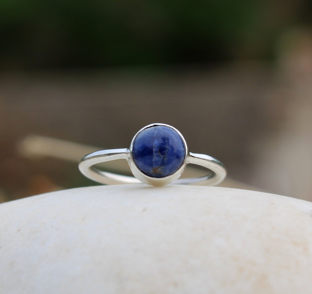 Lapis Lazuli Gemstone Ring Handmade Silver Ring Fine Etsy