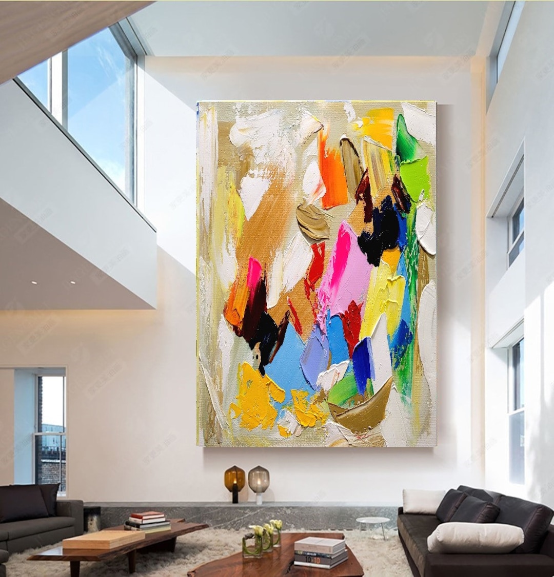 EXTRA LARGE MODERN Wall Art Abstract Oil Painting on Canvas - Etsy