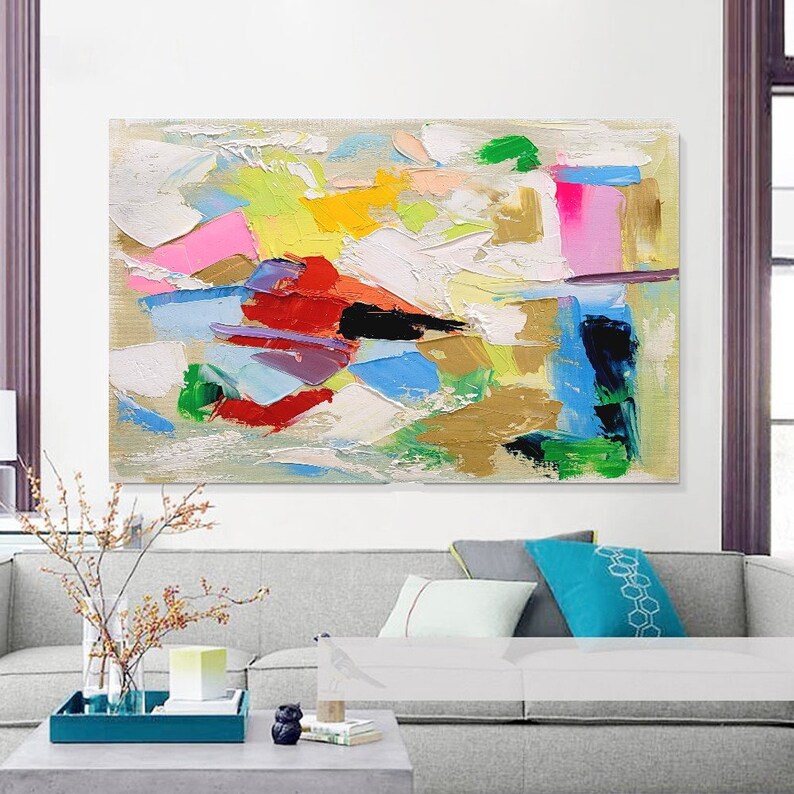 EXTRA LARGE MODERN Wall Art Abstract Oil Painting on Canvas Etsy
