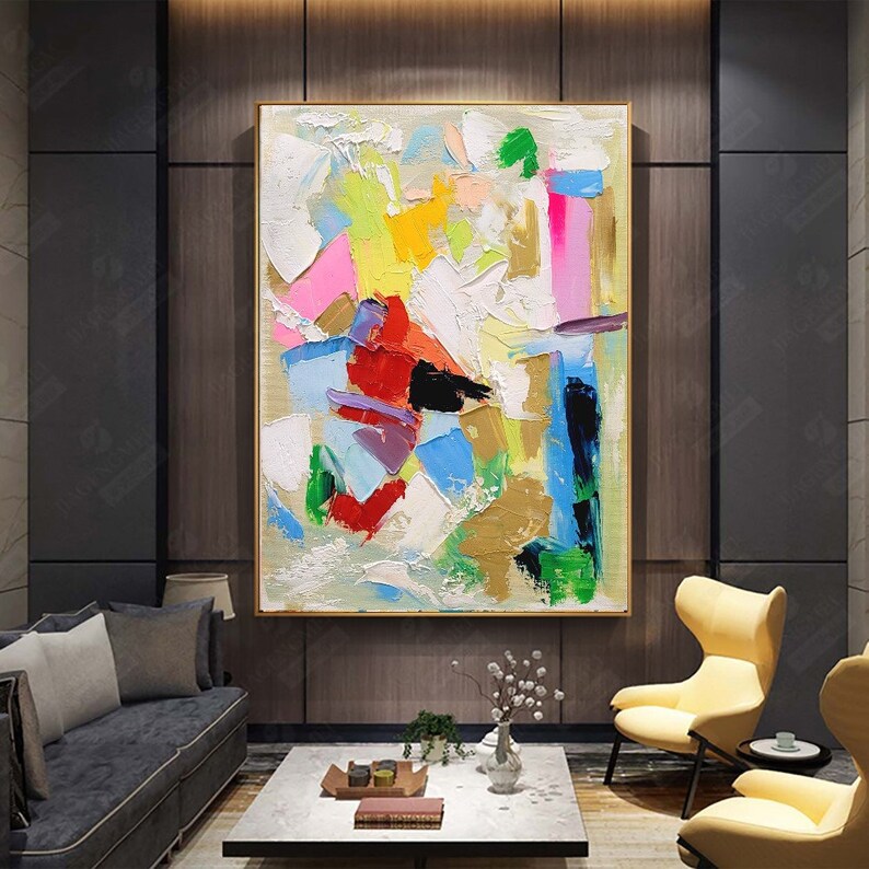 EXTRA LARGE MODERN Wall Art Abstract Oil Painting on Canvas Etsy