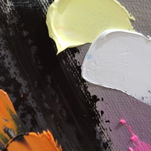 EXTRA LARGE MODERN Wall Art Colorful Abstract Oil Painting on Canvas ...