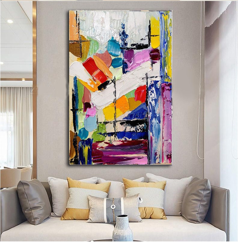 EXTRA LARGE IMPASTO Wall Art Abstract Oil Painting on Canvas - Etsy ...