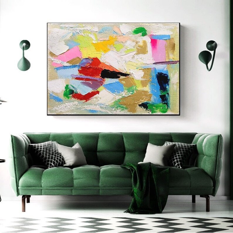 EXTRA LARGE MODERN Wall Art Abstract Oil Painting on Canvas Etsy