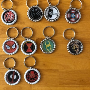 Disney Bottle Caps Keychains and Magnets