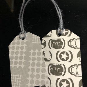 Marvel Avengers Gift Tags - Etsy