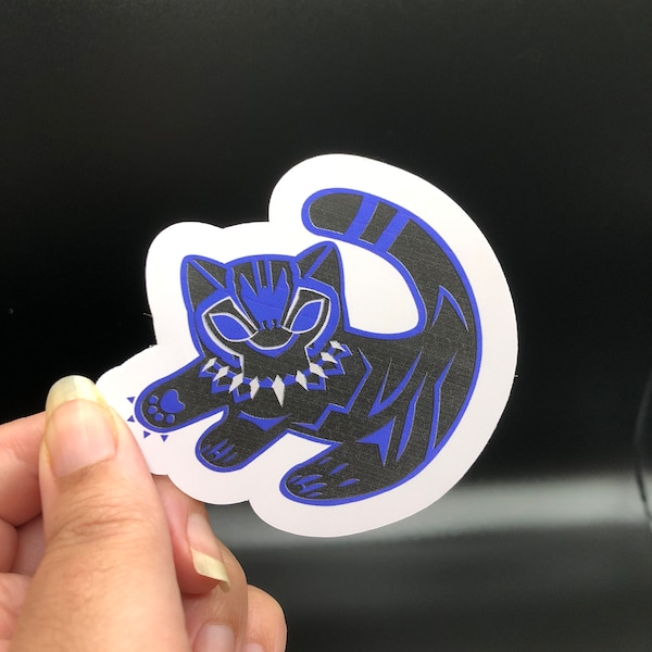 Black Panther Style Simba Disney Vinyl Sticker
