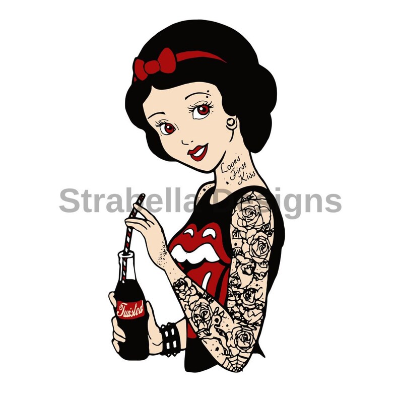 Punk Disney Princess svg disney svg punk princess svg | Etsy