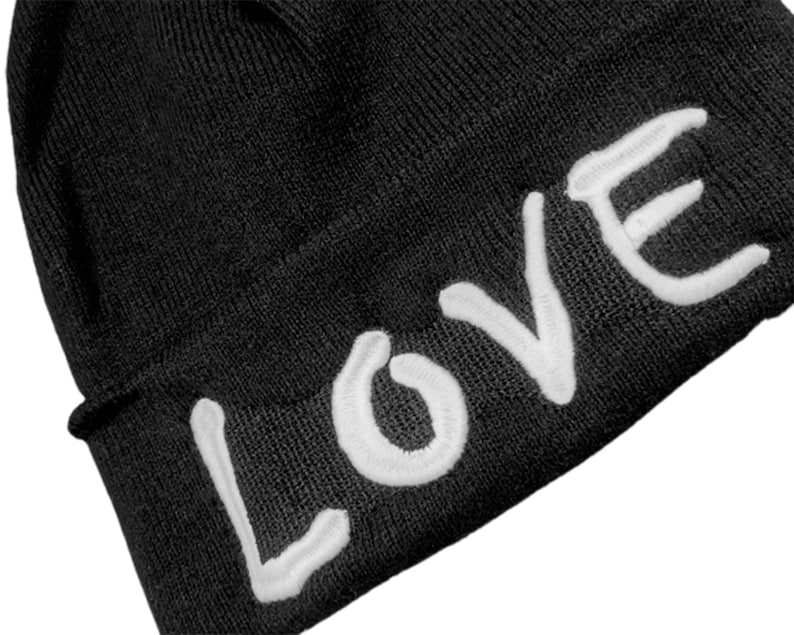 Birthday Party Gift LOVE Inspirational Hat Valentines Love Hat Self Love Beanie Happiness Hat LOVE Embroidered Beanie Best Gift Idea