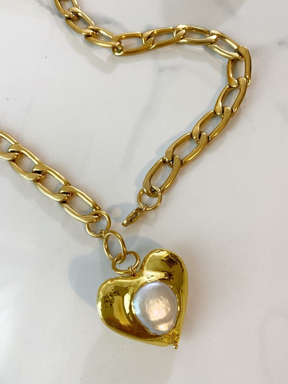 Chanel lucite drop pendant necklace - Vintage Lux