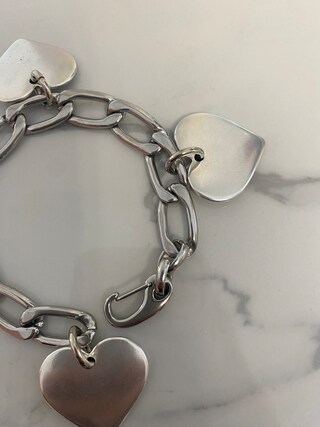 Bracciale Cuore In Argento Fatto A Mano, Regolabile Con Nodo Macramè, Gioiello Artigianale Dalla Germania, Grigio