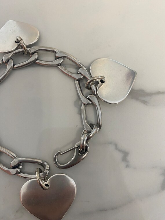 Bracciale Cuore In Argento Fatto A Mano, Regolabile Con Nodo Macramè, Gioiello Artigianale Dalla Germania, Grigio