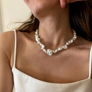Fashion Irregular Shell Choker Beaded Necklace