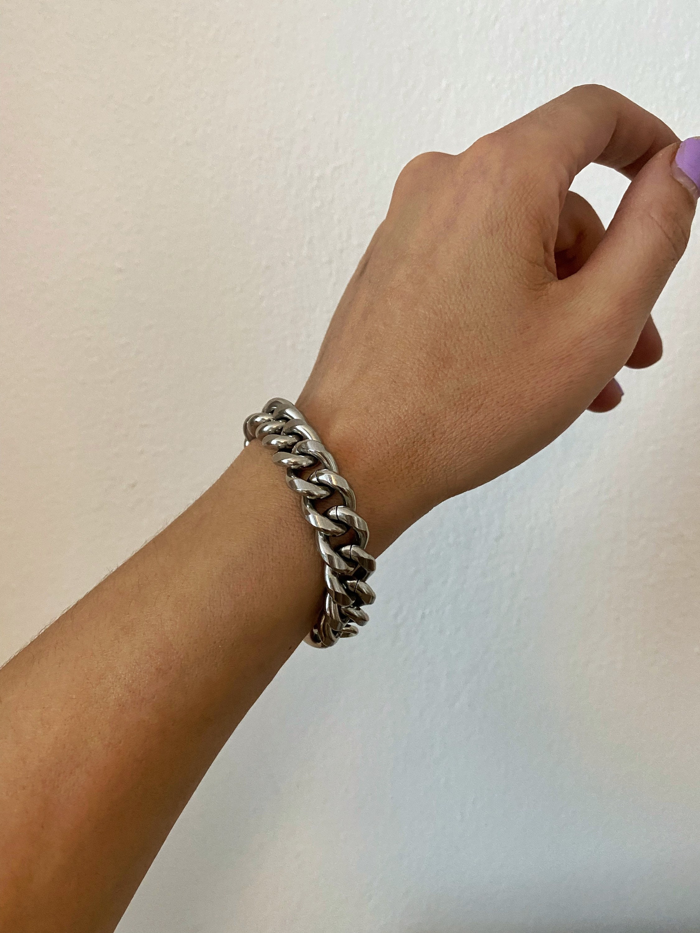 Xl Large Chain Bracelet, Chunky Silver Tone Bracelet, Thick Steel Unisex Chain Bracelet, Modern Big Chain Bracelet, Bulky Jewelry - Etsy Xl Large Chain Bracelet, Chunky Silver Tone Bracelet, Thick Steel Unisex Chain Bracelet, Modern Big Chain Bracelet, Bulky Jewelry - Etsy