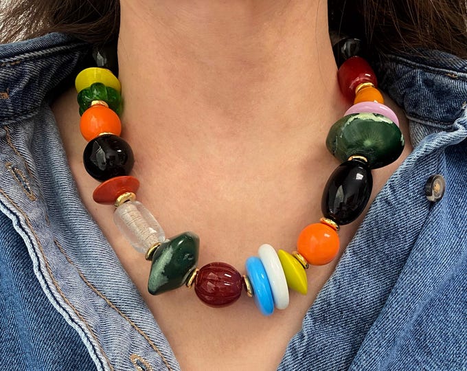 ヴィンテージ ピンク コーラル パール ビーズ ネックレス 2 個セット