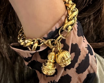 charm bracelet , vintage style mix charm bracelet