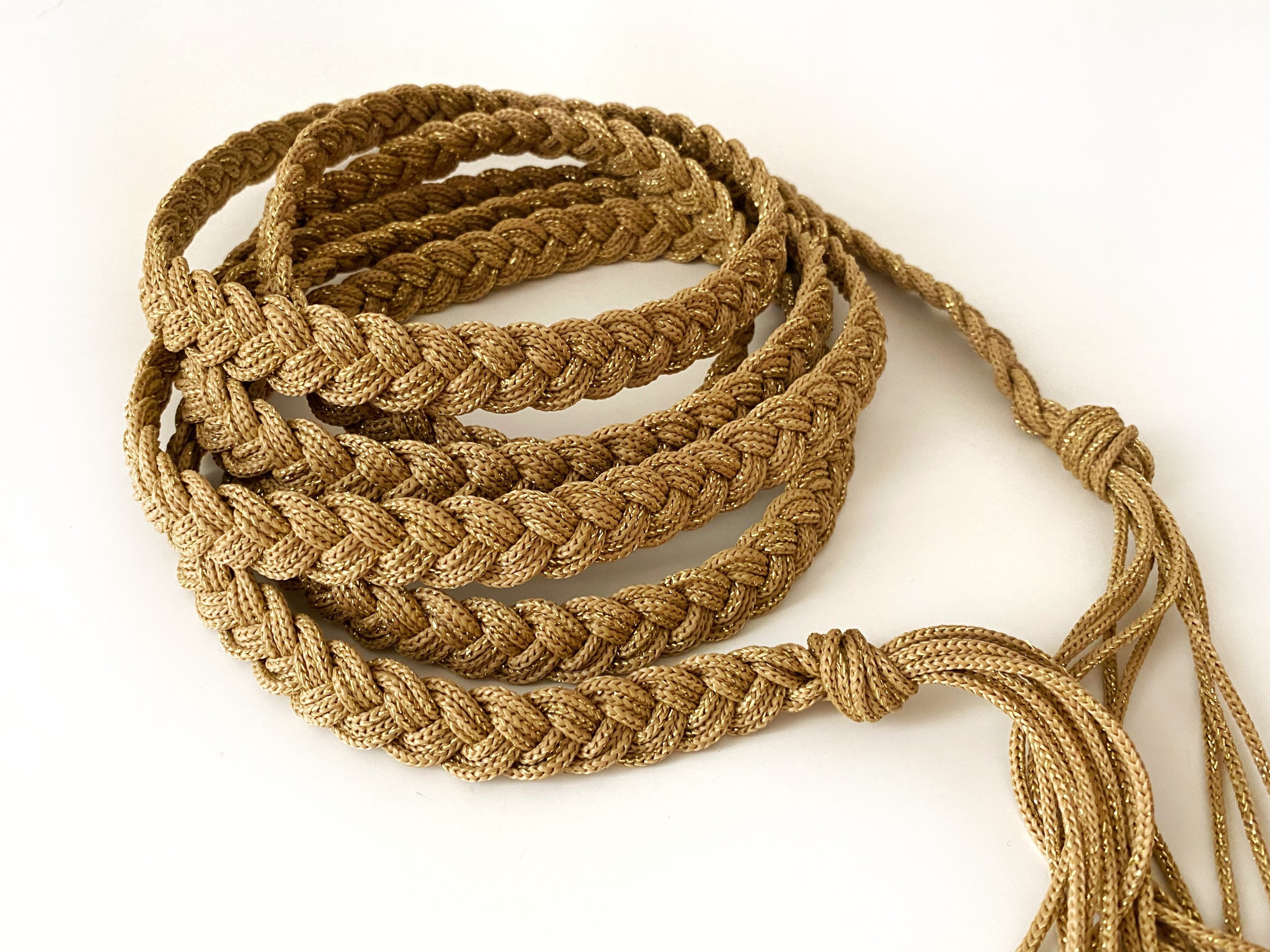 Tassel Belt Braided Belt Handmade Boho Belt Rope Belt Etsy