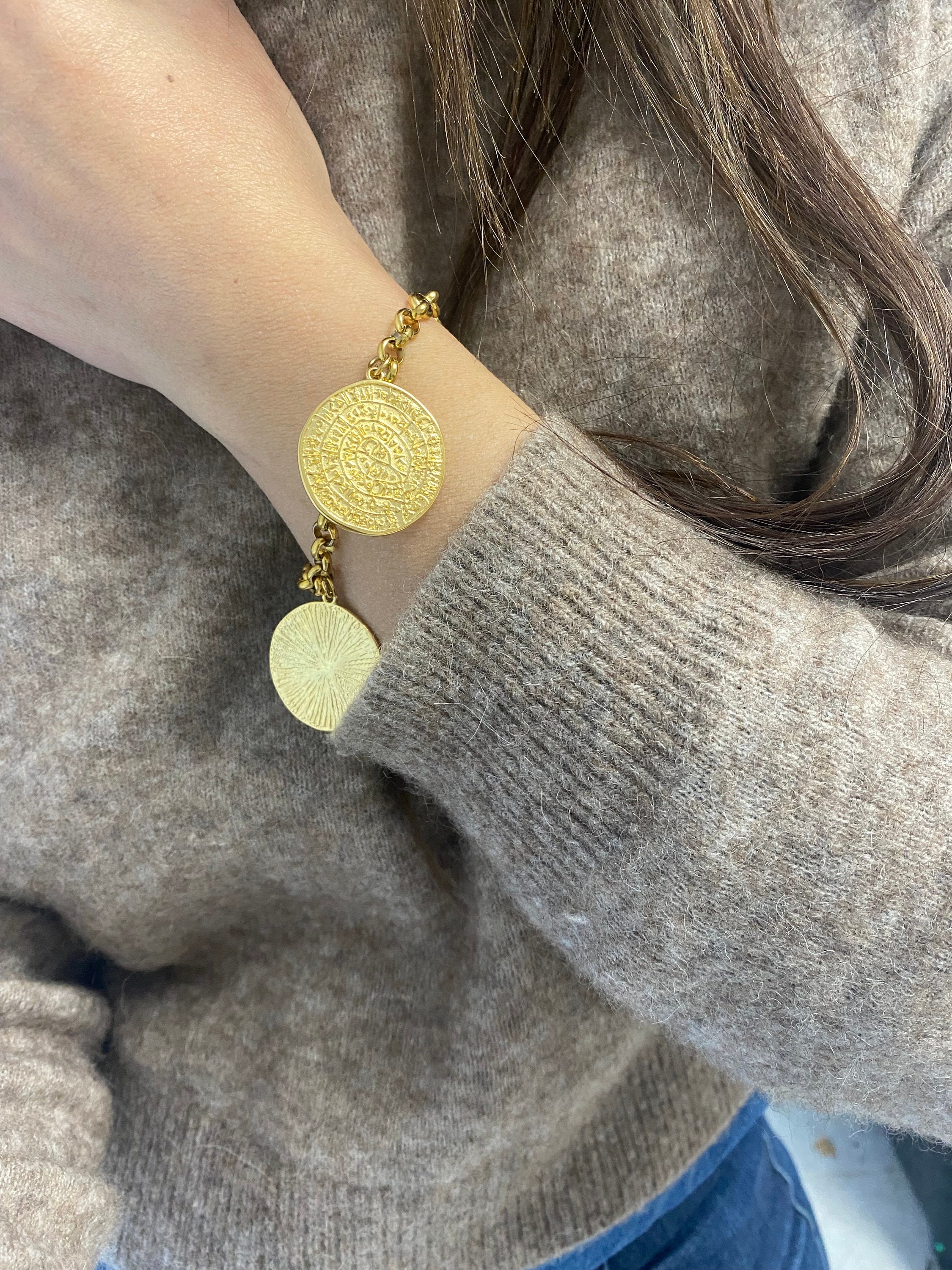 Vintage Greek Coin Bracelet from the 1960's - Ruby Lane