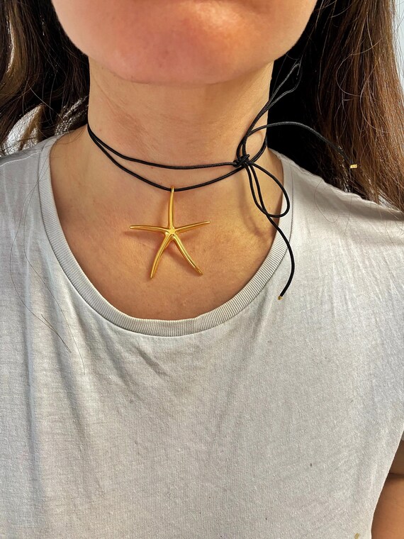 ★CERRIC★STARFISH STRAP NECKLACE★1914_1913_1912★韓国★ Amazon.com: Starfish Necklace Boho Starfish Sea Shell