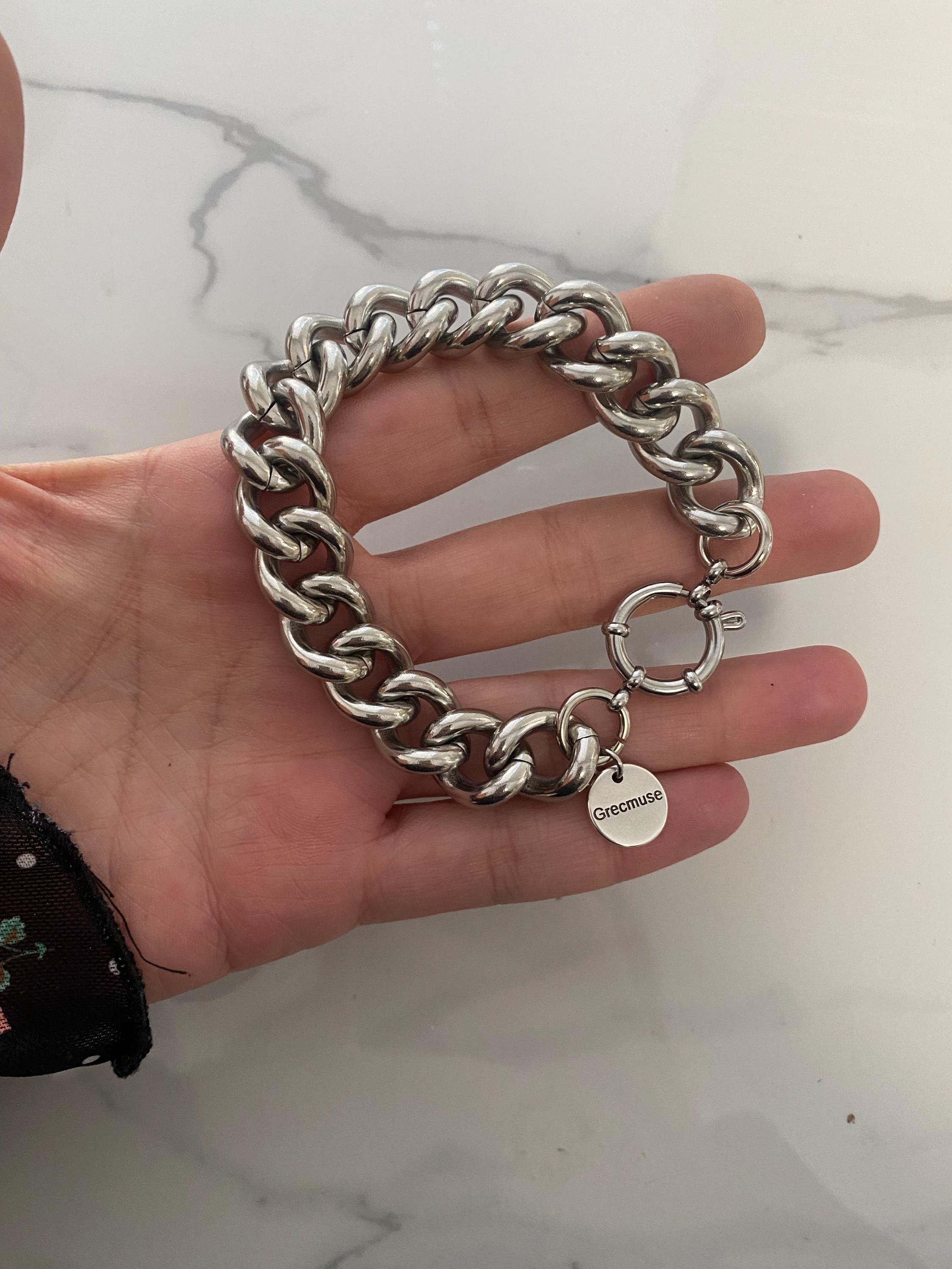 ★VINTAGE HOLLYWOOD★送料込★大人気★Classic Chain Bracelet Classic Chain Bracelet with Diamonds 7.5mm in Sterling