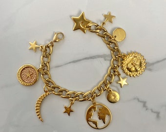 タ*ラ様 STAR JEWELRY 月のチャーム付　ゴールド　ブレスレット il_340x270.6282510102_1t0x.jpg