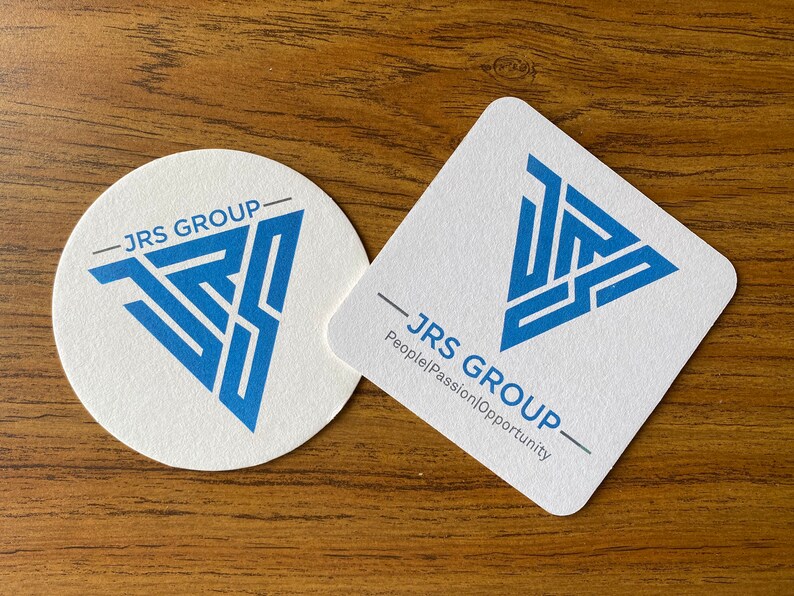 Custom Bar Coasters Personalized With Your Logo or Artwork in Etsy