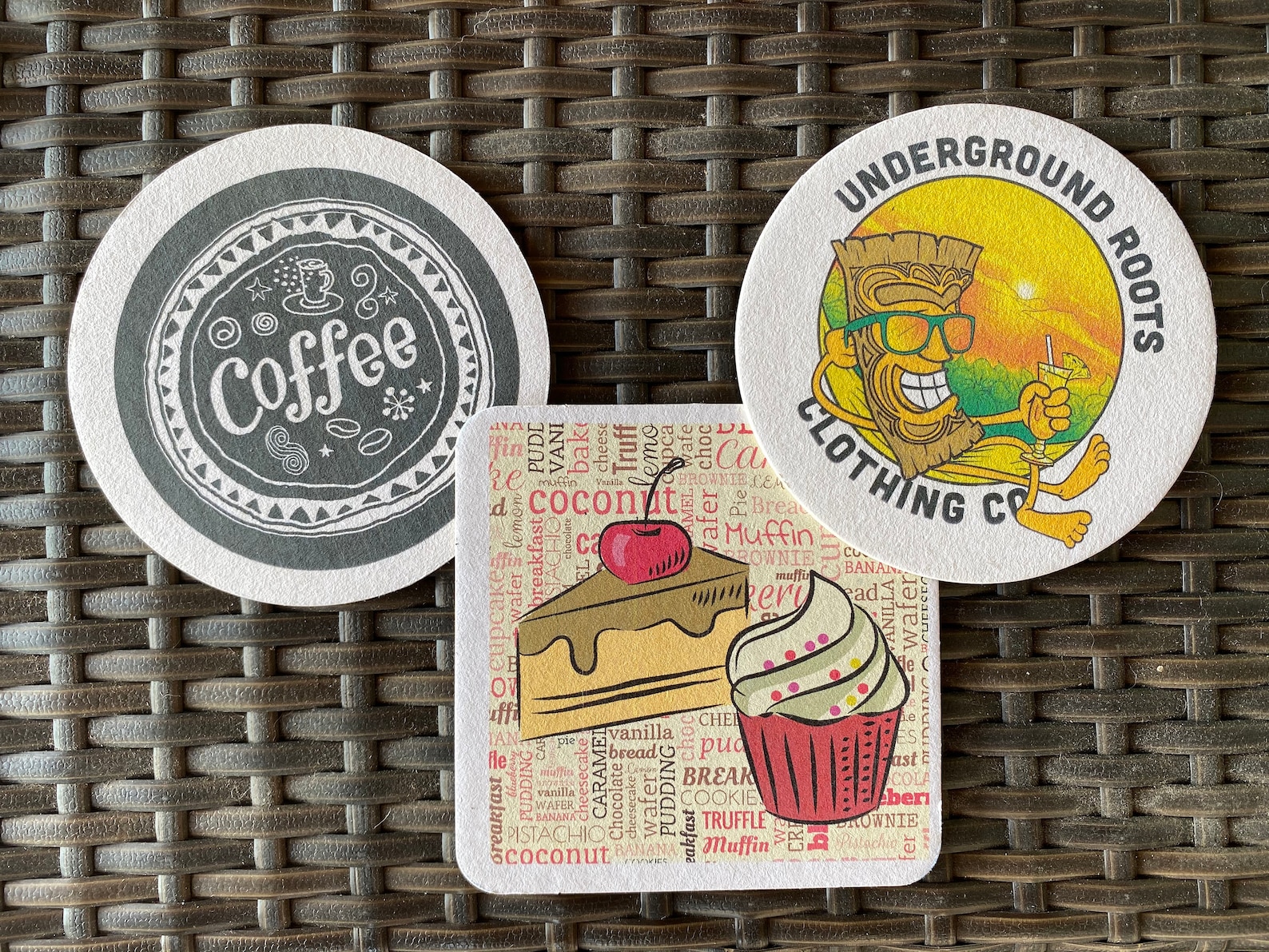 Custom bar coasters personalized with your logo or artwork in etsy