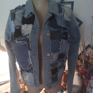 Rugged Patch Denim Jacket - Etsy